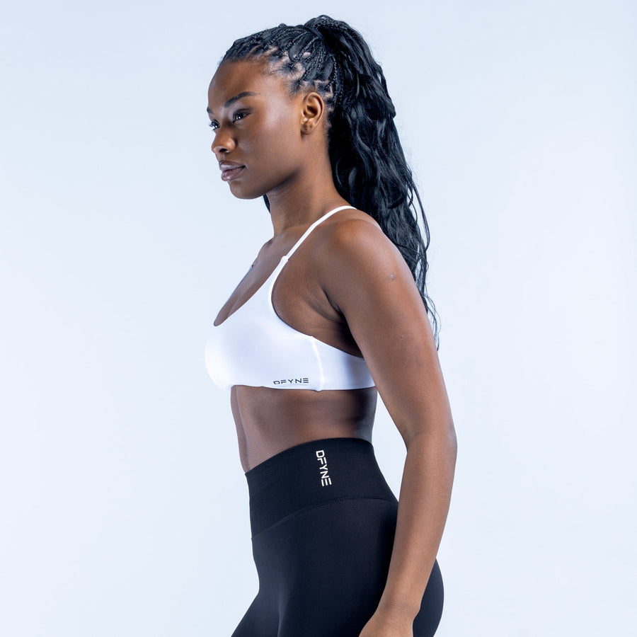 Brassière dos torsadé Dynamic Blanc optique